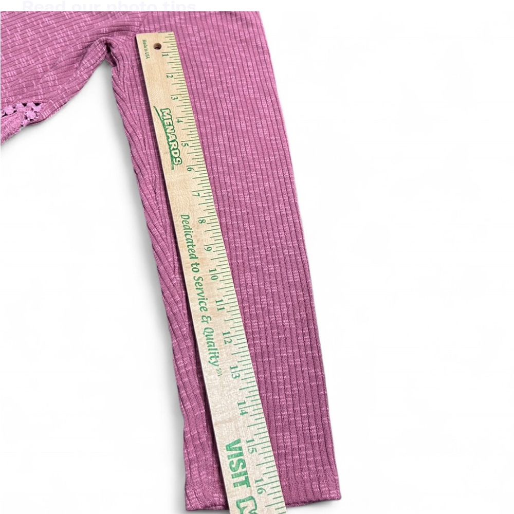 STYLE & CO Pink Textured Long Sleeve Tunic With Cut Out Detail L Exellent Cond - Picture 7 of 7